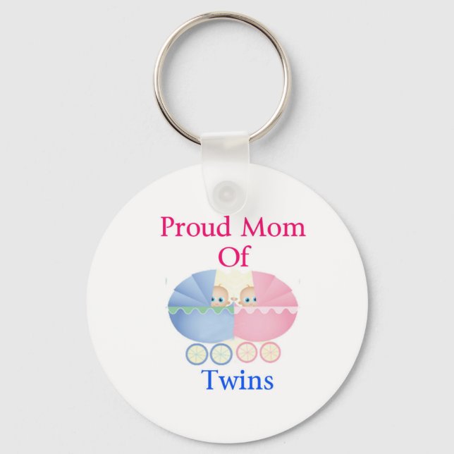 Boy/Girl Twins Key Ring (Front)