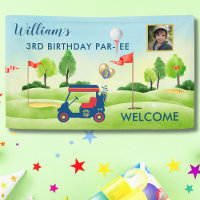 Boy Golf Theme 3rd Birthday Photo Party