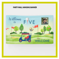 Boy Golf Theme 5th Birthday Party 