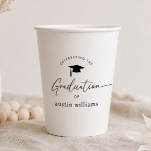 Boy Graduation Celebration Paper Cups