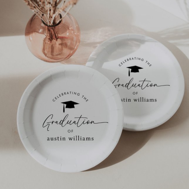 Boy Graduation Celebration Paper Plate (Creator Uploaded)