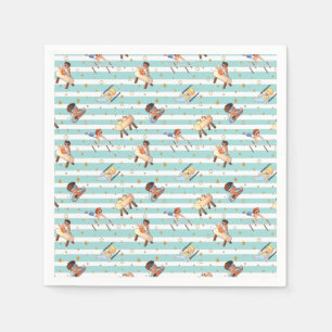 Boy Gymnast - Rings Parallel Bars Pommel Horse  Napkin