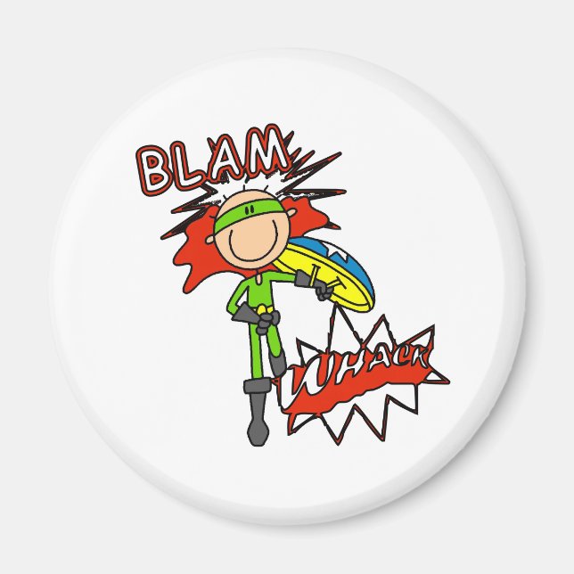 Boy Hero with Shield Magnet (Front)