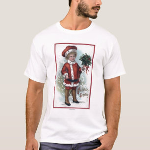 Boy Holding a Bushel of Holly T-Shirt