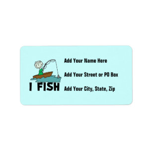 Boy I Fish Label