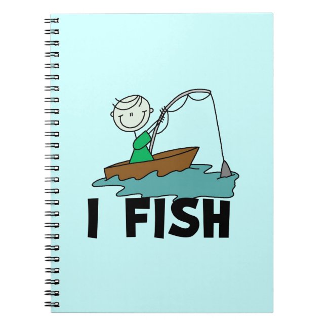 Boy I Fish Spiral Notebook (Front)