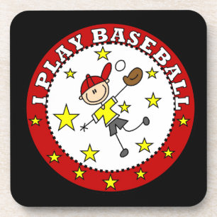 Boy I Play Baseball T-shirts and Gifts Coaster