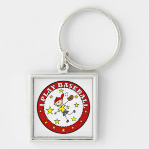 Boy I Play Baseball T-shirts and Gifts Key Ring