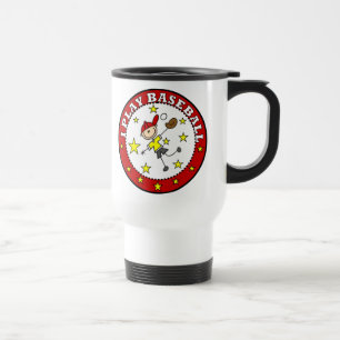 Boy I Play Baseball T-shirts and Gifts Travel Mug