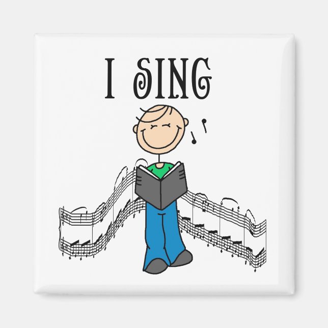 Boy I Sing Magnet (Front)