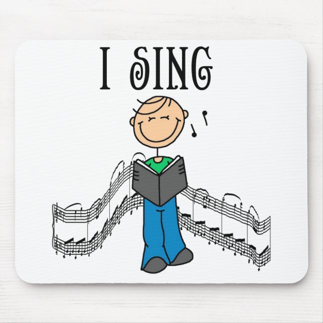 Boy I Sing Mousepad (Front)