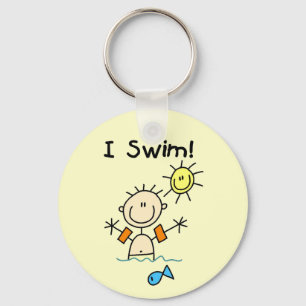 Boy I Swim T-shirts and Gifts Key Ring