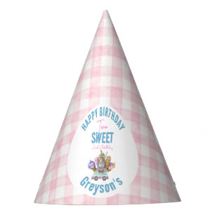 Boy Ice Cream Truck Two Sweet 2nd Birthday Party Hat