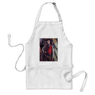 Boy In A Red Waistcoat, By Paul Cézanne Standard Apron