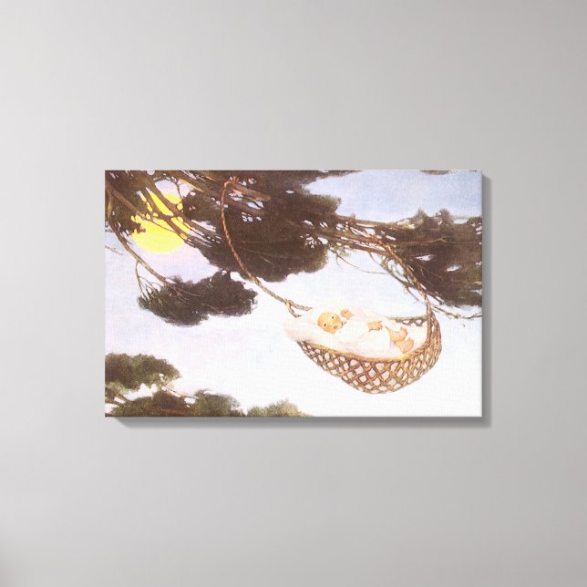 Boy in Hassoc Tree by Jessie Willcox Smith Canvas Print (Front)