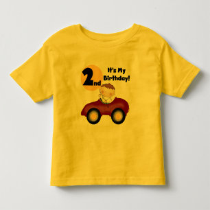 Boy in Red Car 2nd Birthday Tshirts and Gifts