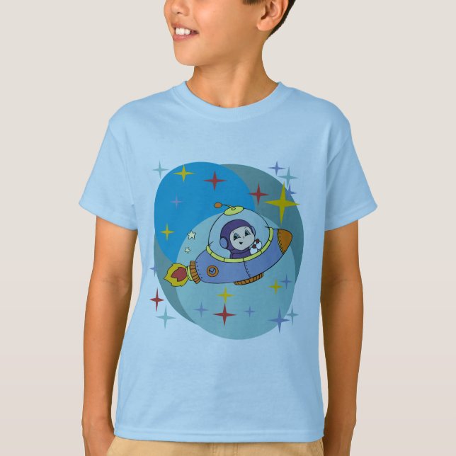 Boy in Space Ship Tshirts and Gifts (Front)