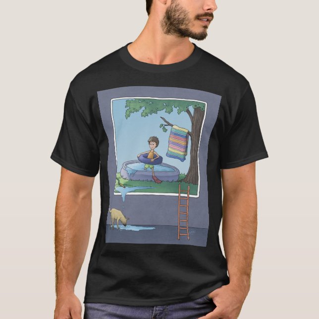 Boy in the kiddie pool T-Shirt (Front)