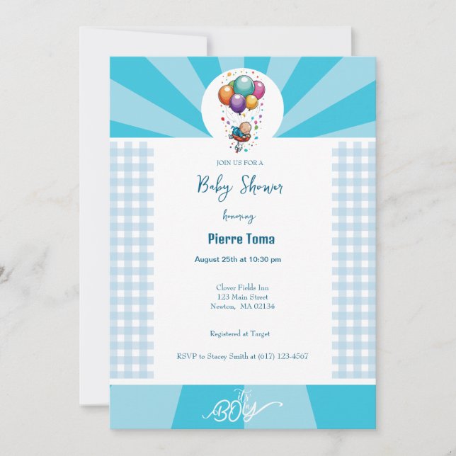 BOY  INVITATION (Front)