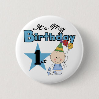 Boy It's My Birthday Tshirts and Gifts 6 Cm Round Badge