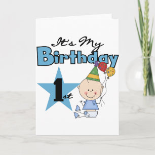Boy It's My Birthday Tshirts and Gifts Card