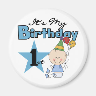 Boy It's My Birthday Tshirts and Gifts Magnet