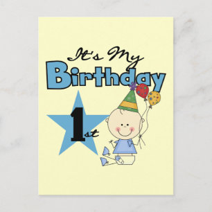 Boy It's My Birthday Tshirts and Gifts Postcard
