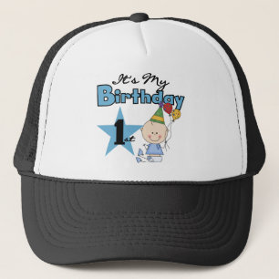 Boy It's My Birthday Tshirts and Gifts Trucker Hat