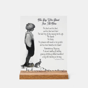 Boy John Bauer Original Poetry Acrylic Sig Sign