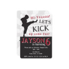 Boy karate party birthday Invitation