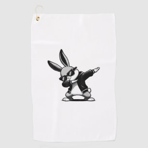 Boy Kid Easter Day Dabbing Bunny Rabbit Hip Hop Ea Golf Towel