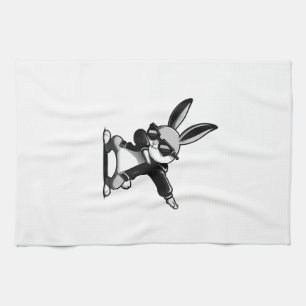 Boy Kid Easter Day Dabbing Bunny Rabbit Hip Hop Ea Tea Towel