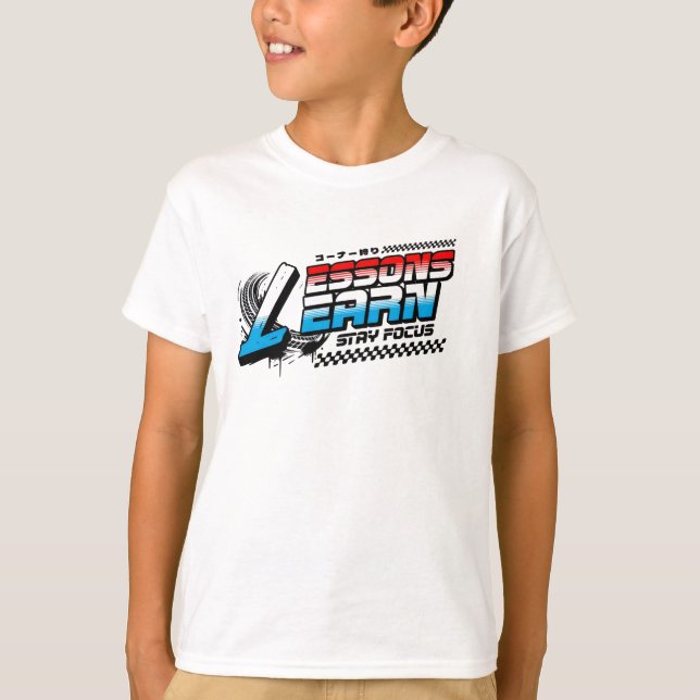 BOY KIDS FOCUS LESSONS LEARN JERSEY T SHIRT  (Front)