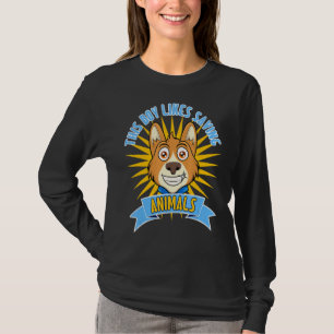 Boy Likes Saving Animals Rescue Animals Cats Dogs T-Shirt