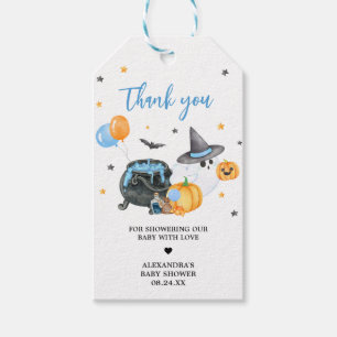 Boy Little Boo Ghost Baby Shower Favour Tags