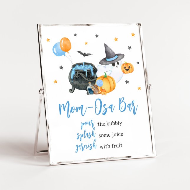 Boy Little Boo Ghost Baby Shower Mum Osa Bar Poster (Ghost Halloween Baby Shower
Mom Osa Bar Sign)