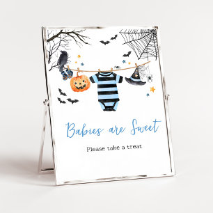 Boy Little Boo Halloween Babies are Sweet Sign