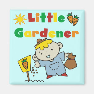 Boy Little Gardener Tshirts and Gifts Magnet