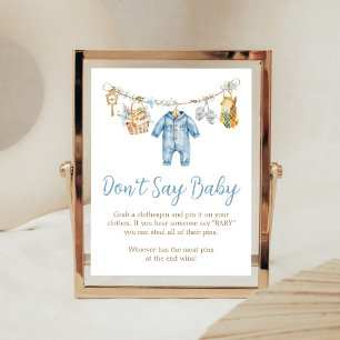 Boy Locally Grown Don't Say Baby Sign