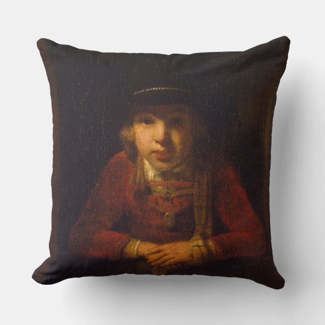 Boy Looking through the Window, c.1647 Cushion (Front)
