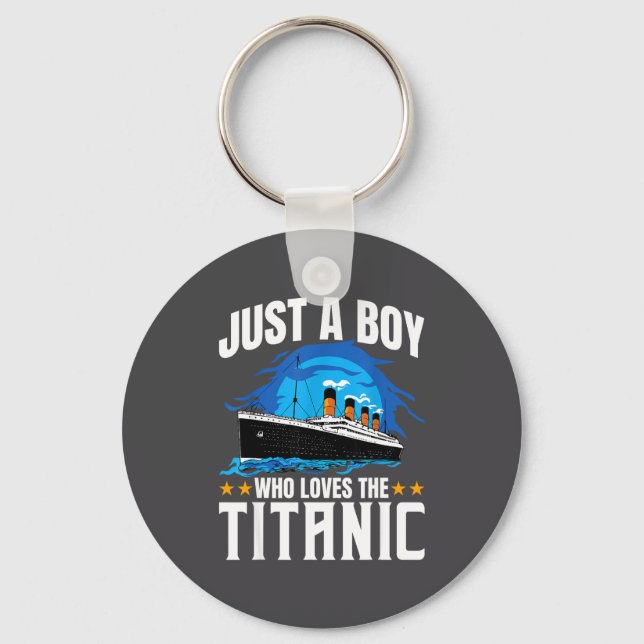 Boy Loves Titanic Key Ring (Front)