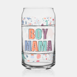 Boy Mama Can Glass