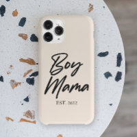 Boy Mama Custom Est. Year Minimal Mum Mother Mummy