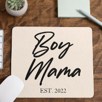 Boy Mama Custom Est. Year Minimal Mum Mother Mummy
