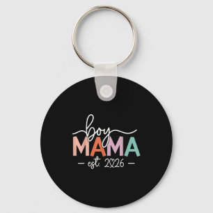 Boy mama est 2026 boy mom pregnancy mom to be new key ring