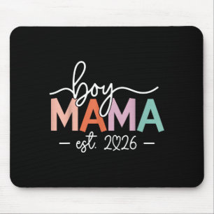 Boy mama est 2026 boy mum pregnancy mum to be new mouse pad