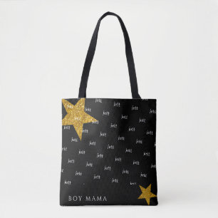 Boy Mama Fun Custom Name Tote Bag