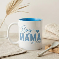 Boy Mama Heart Est Year Minimal Motherhood Phrase