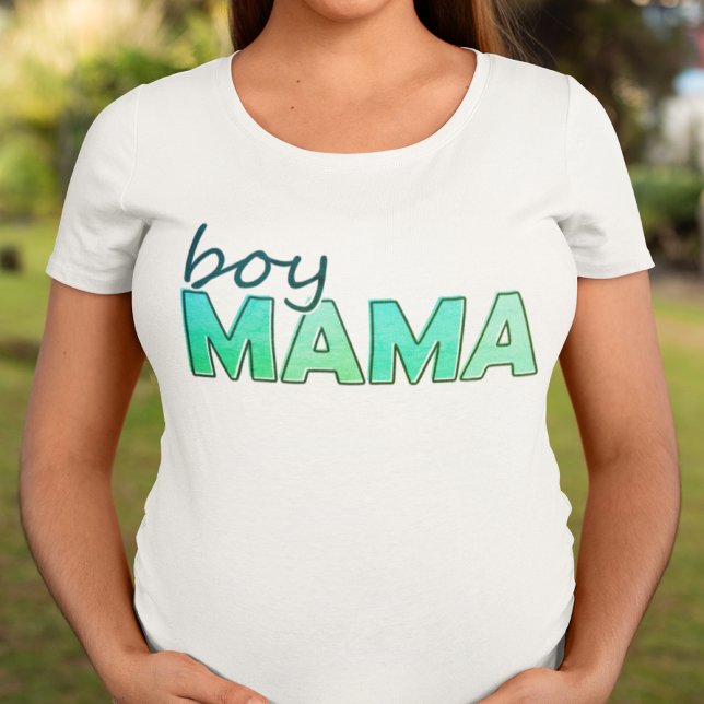 Boy Mama matching green colour ladies T-Shirt (Boy Mama matching green color ladies T-Shirt)