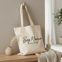 Boy Mama Script Est Year Modern Motherhood Quote